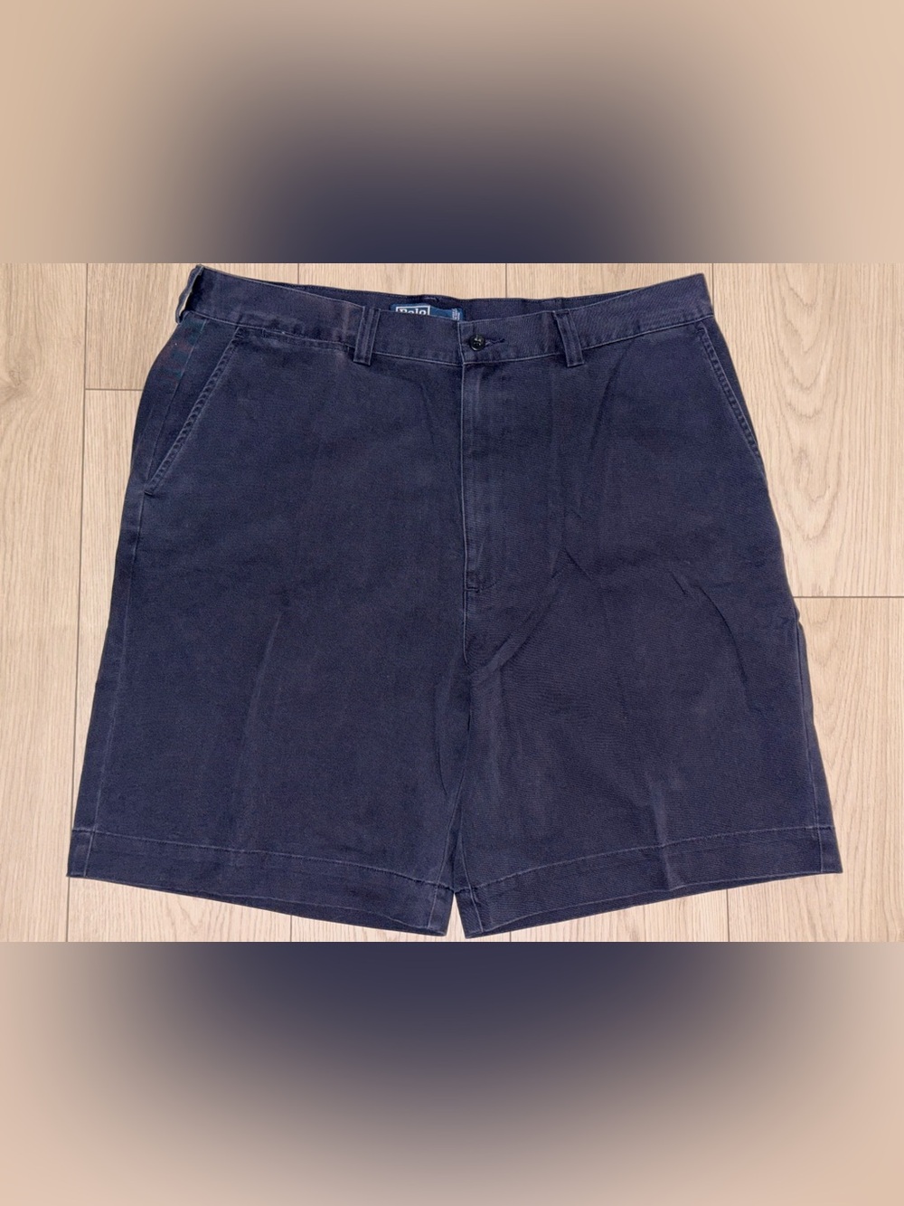 Polo Ralph Lauren Mens 38 Navy Blue 8” Inseam Pleated Vintage Golf Shorts